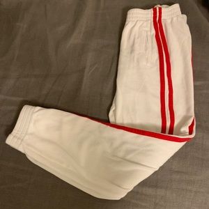 Brandy Melville Sweatpants - Red and White sweats